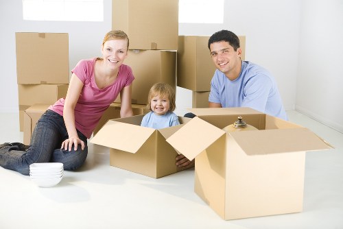 Professional Man and Van team preparing for a company move
