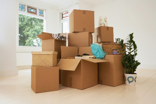 Professional removal team handling office relocation